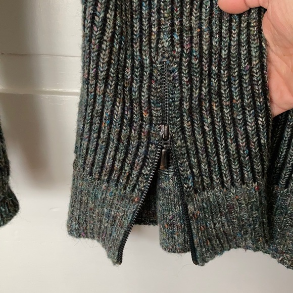 LAST CALL Green Stitch Fix zip cowl neck sweater tunic - Picture 6 of 10